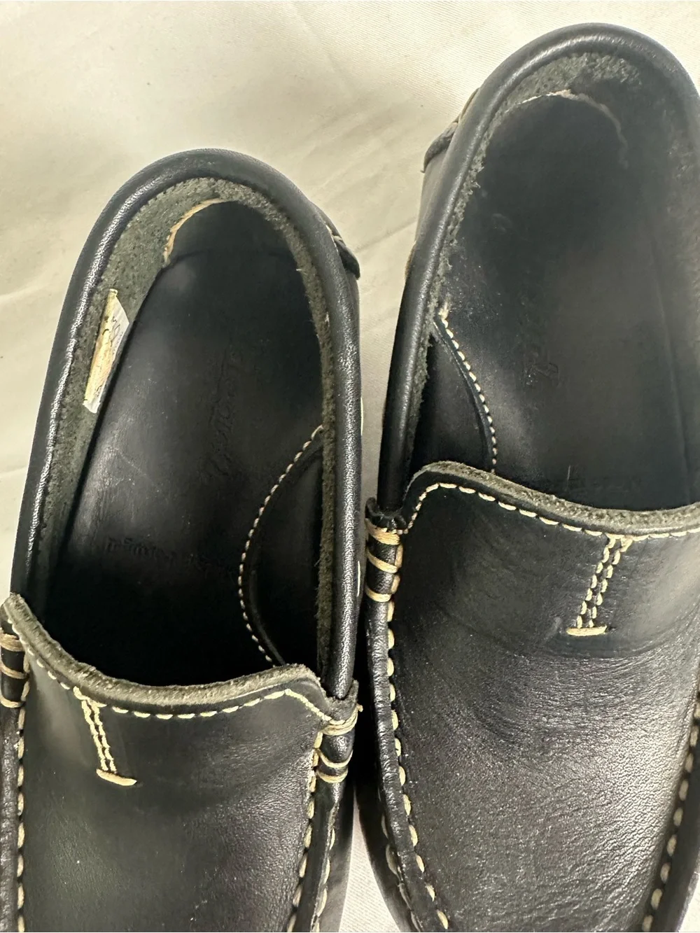 Kids Jacadi Black Leather Driving Loafers EU 26 NWOB